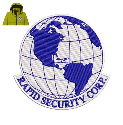 Rapid Security Corp Embroidery logo for Jacket.