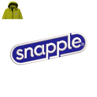 Snapple Embroidery logo for Jacket.