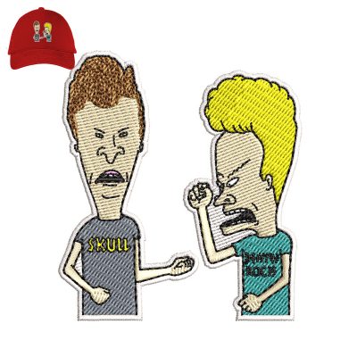 Beavis-and-Butt-head Embroidery logo for Cap.