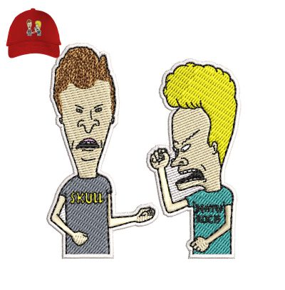 Beavis-and-Butt-head Embroidery logo for Cap.