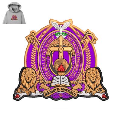 Bishop Master's Promise Embroidery logo for hoodie.
