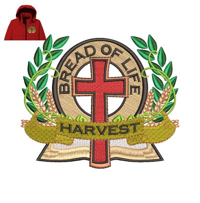 Bread of Life Embroidery logo for Jacket.