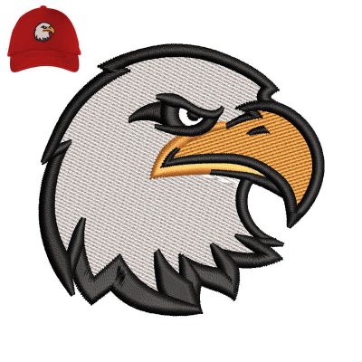 Eagle Head Embroidery logo for Cap.