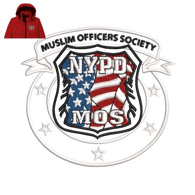 Muslim Officers Society Embroidery logo for Jacket.