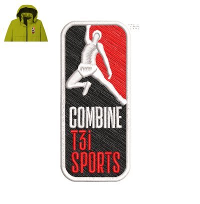 Combine T3i Sports Embroidery logo for Jacket.