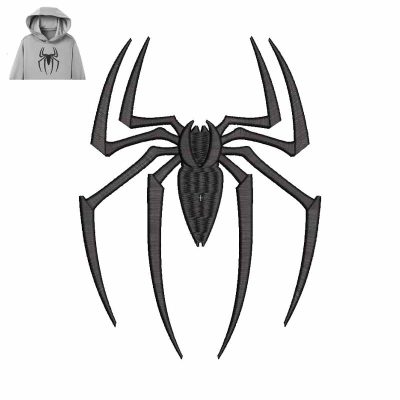 Spider Embroidery logo for Hoodie.