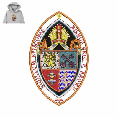 Sigillum episcopas Bishop Embroidery logo for Hoodie.