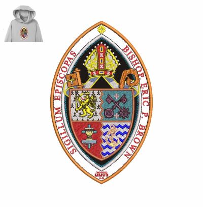 Sigillum episcopas Bishop Embroidery logo for Hoodie.