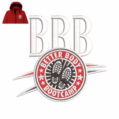 Better Body Bootcamp Embroidery logo for Jacket.