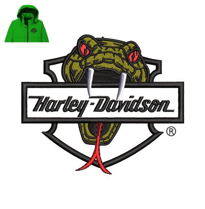 Cobra Harley-Davidson Embroidery logo for Jacket.