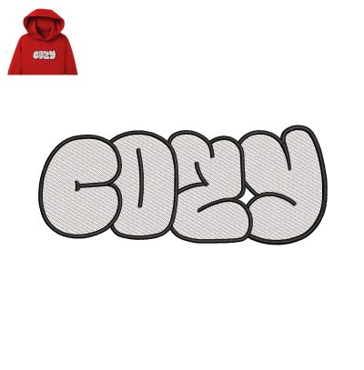 Cozy Embroidery logo for Hoodie.