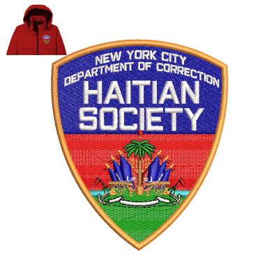 Haitian Society Embroidery logo for Jacket.