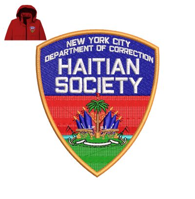 Haitian Society Embroidery logo for Jacket.