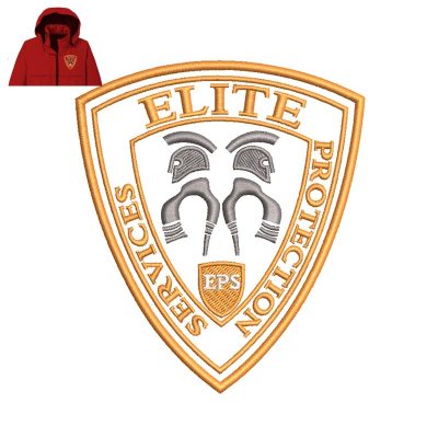 Elite Protection Services Embroidery logo for Jacket.