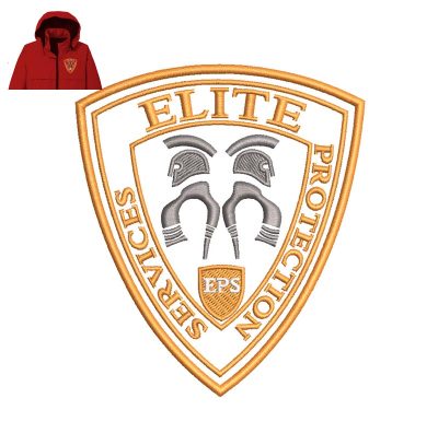 Elite Protection Services Embroidery logo for Jacket.